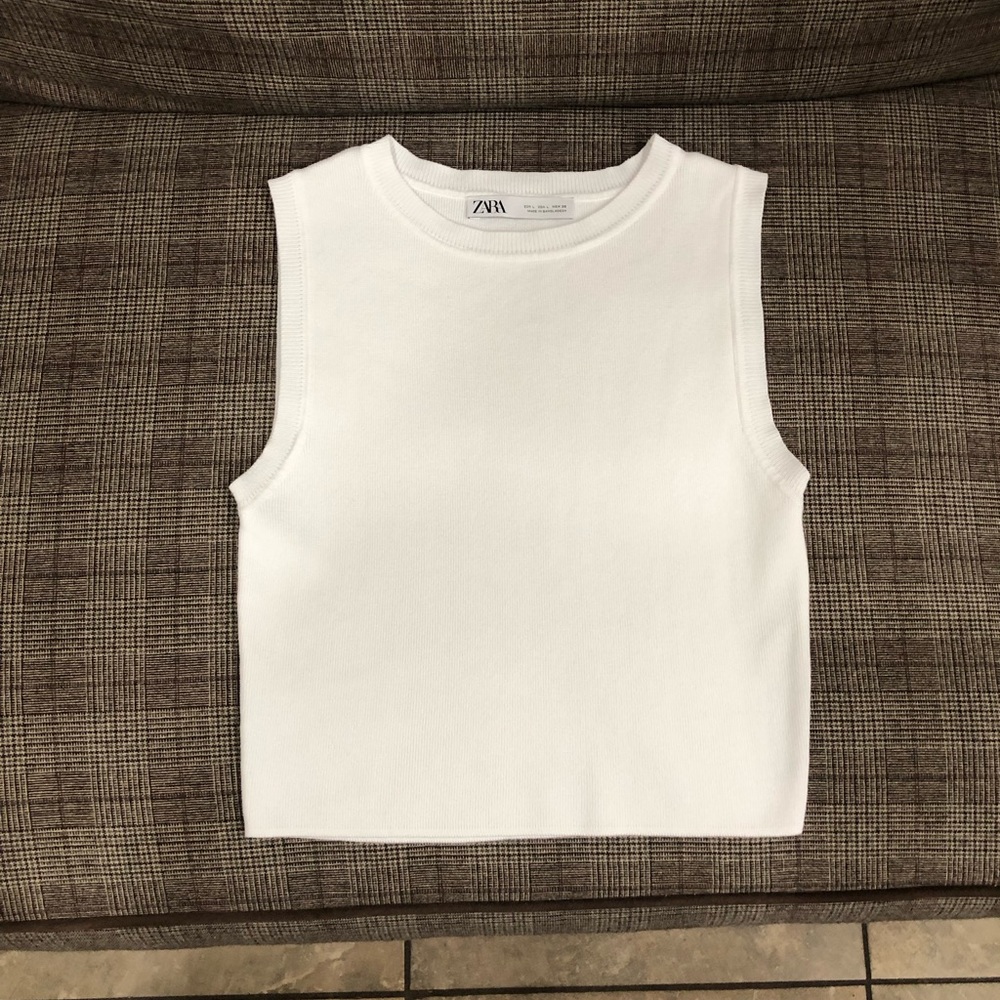 Zara Cropped Knit Top
